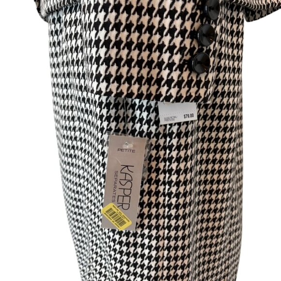Kasper women's houndstooth suit size 14P NWT - Picture 3 of 12